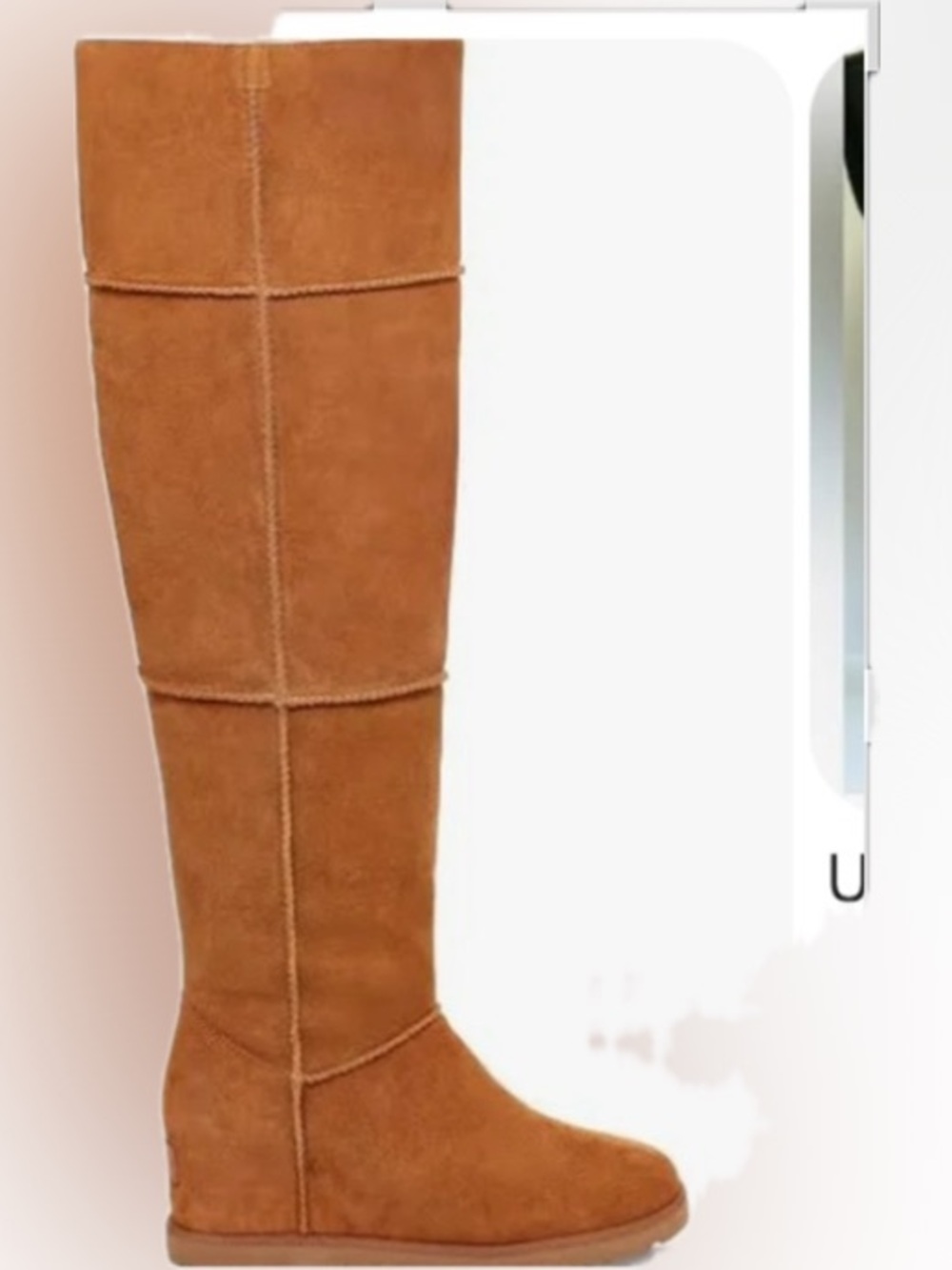 UGG Tan Suede over the knee Boots with Tan Outsoles
